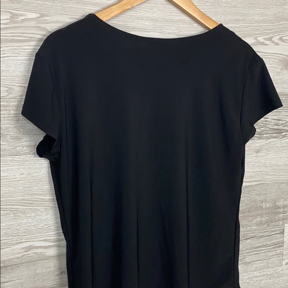 Bleaker & McDougal Black Beaded ShortSleeve Blouse - Picture 5 of 5